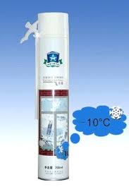 High Density Winter Type Polyurethane Foam Spray Can With Straw Gun Nozzle