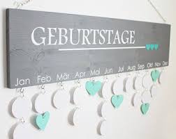 Birthday Calendar Set In S M And L Geburtstagskalender Kalender Basteln Bastelideen