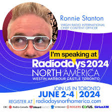 We're excited to announce Ronnie Stanton, Chief Content Officer at Virgin  Radio International, as a speaker at #RDNA2024! Ronnie has coached industry  legends, developed new talent, and elevated underperforming brands to #1.