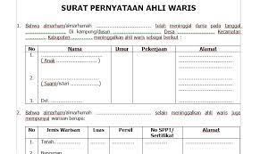 Kami yang bertanda tangan dibawah ini ahli waris dari almarhum ismail. Contoh Surat Pernyataan Ahli Waris Dari Desa Lengkap Contoh Surat
