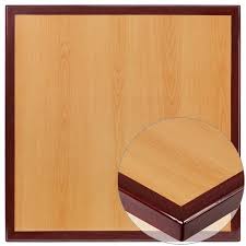My father is looking to get a solid cherry wood or mahogany front wood door with sidelites. Flash Furniture 30 Square 2 Tone High Gloss Cherry Mahogany Resin Table Top