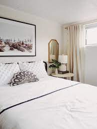Guest Room Makeover From A Boring Basement Bedroom To A Tropical Escape Coco Kelley Basement Guest Rooms Room Makeover Guest Bedrooms