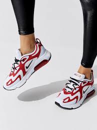 Air Jordan 1 High React Black White Gym Red Nike Air Max 200 In White Black Gym Red Half Blue By Nike From Carbon38 Nike Air Max Nike Air Nike