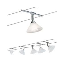 Dinner room decoration brushed copper lighting float ceiling pendant light. Paulmann 941 36 Sheela Led Wire System Spot Lights Tension Wire Lighting Set W 6 Rope Lights
