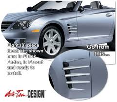 chrysler crossfire side vent decal kit 1