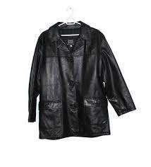 Vintage Leather Jacket Avant Garde Blazer Leather Coat Black Etsy