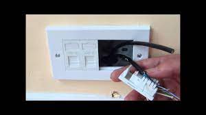 I was thinking i would just install an ethernet wall plate by the router and by the desktop and drill right through to outside the trailer and run a cable along the outside. How To Install Ethernet Sockets To A Room Youtube