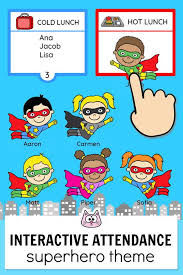 Superhero Attendance Classroom Management Tool For