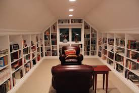 Attic Retreat If Books And Storage Were Built In Wall Bookshelves Attic Spaces Home Library