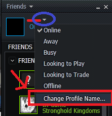 Open up the steam client, and if you are not logged in, then log in to your account. How Can I Change My In Game Playername Arqade