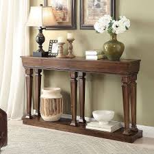 Garrison 72 Inch Width Console Table Oak Console Table Traditional Console Tables Oak Consoles
