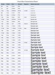 Font Size Conversion Chart Conversion Chart Cricut Font Disney Font