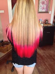 Atomic Pink Tips With Blonde Hair Blonde Hair With Pink Tips Hair Color Pink Blonde Hair Color