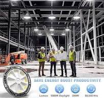 Airand Faretto LED per interni, 200 W, UFO 28000 lm, IP65, impermeabile,  LED High Bay per garage, terrazza, cantieri, sala, fienile 5500 K : ...