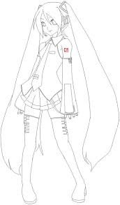 Download and print these anime, chibi coloring pages for free. Hatsune Miku Coloring Pages Printable Shelter Coloring Home