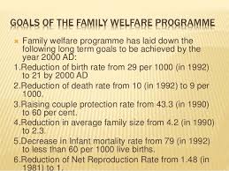 Goals Of The Family Welfare Programme Family Welfare Programme Has Laid Down The Following Long Term G Welfare Community Health Nursing Programming