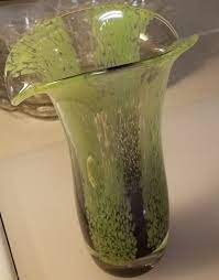 Teleflora Murano Glass Vase Green