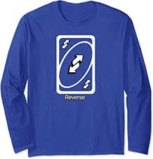 Players take turns racing to get rid of all their cards by matching a card in their hand with the current card shown on top of the deck. Amazon Com Uno Reverse Card Long Sleeve T Shirt Clothing
