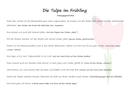 Tulpe Massagegeschichte Unterrichtsmaterial In Den Fachern Deutsch Sachunterricht Massage Tulpen Geschichte