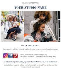 This free blog post template lets you easily add a title, pictures, smartart, charts, and more. 20 Free Photographer Email Templates For Any Case