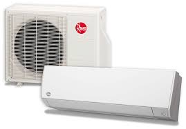 Connected to it is a set of refrigerant lines and a power line that are run through a hole in. Rheem Introduces Residential Mini Split Heat Pump Systems