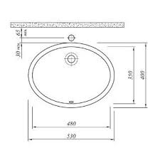 Kale Optimum Tezgah Alti Gomme Lavabo 53x40 Cm 7112917000 Lavabolar Kaleler