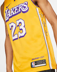 Los angeles lakers nothing really stands out from these jerseys, except for the fact they were designed by shaq and they went back to that. Lebron James Lakers City Edition Nike Nba Swingman Jersey Nike No