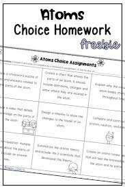 Atoms Freebie Use This Free Resource To Assign Your Grade 4 5 6 Or 7 Students Different Activities Related T Atomic Theory Physical Science Lessons Atom