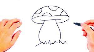 ¿cómo identificar los hongos medicinales? Como Dibujar Un Seta Paso A Paso Dibujo Facil De Seta Youtube