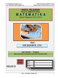 Maybe you would like to learn more about one of these? Modul Matematika Kelas 9 Semester1