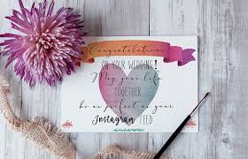 Miss to mrs™ box delivers themed boxes filled with all the bridal goodies and wedding planning essentials. Printable Wedding Congratulations Card Instagram Wedding Etsy Funny Wedding Cards Wedding Congratulations Card Wedding Congratulations