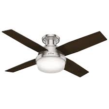 $20.00 coupon applied at checkout save $20.00 with coupon. Hunter Dempsey 2 Light 44 Flush Mount Ceiling Fan In Brushed Nickel Lightsonline Com
