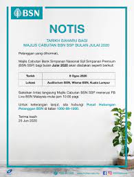 Ketua pegawai operasi bsn, kameel abdul halim dalam satu kenyataan. Bsn Malaysia Notis Tarikh Baharu Bagi Majlis Cabutan Facebook