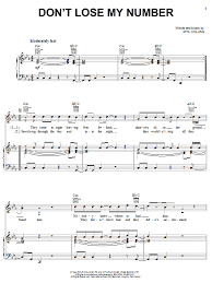The single was not released in the uk, though it peaked at no. Phil Collins Don T Lose My Number Sheet Music Pdf Notes Chords Rock Score Lead Sheet Fake Book Download Printable Sku 183724