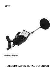 3 distinctive alerts for different types of metal. Discriminator Ii Metal Detector Md 7030 Famous Trails