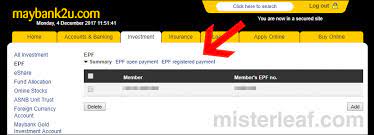 4 simple step guide to create an online fund transfer from your maybank2u bank account to 3e accounting malaysia with the new interbank fund transfer. How To Pay Epf Self Contribution Online Misterleaf