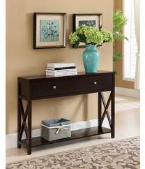 Ethan Dark Cherry Wood Contemporary Occasional Entryway Console Sofa Table With Storage Drawers Shelf Walmart Com Sofa Table With Storage Entryway Console Table Entry Table Decor