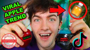 Viral Tiktok Apple Juice Trend Biting Is It Fake Is It Real Martinellis Where To Get It Youtube
