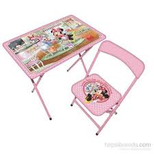 Disney Minnie Mouse Cocuk Calisma Masasi Sandalye Fiyati