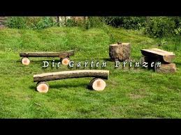 Gartenbank Aus Baumstamm Sagen Baumstammbank Youtube Baumstamm Garten Baumstamm Gartenbank