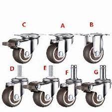 20 indirim 4 adet 1 5 inc tpe 8 20mm ultra sessiz kaucuk tekerlek freni dolap mobilya tekerleri fren tekerlek vida furniturecast dolaplar tekerlek kaucuk