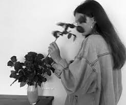 we heart it fashion wallpapers quotes celebrities and so much more girls with black hair black and white girl hair mirror