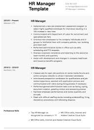 Resume format for hr manager. Human Resources Resumes Resume Samples All Experience Levels Resume Com Resume Com