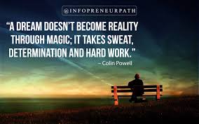 A Dream Doesn T Become Reality Through Magic It Takes Sweat Determination And Hard Work R Motivationalpics
