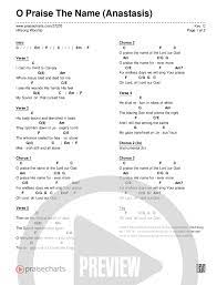 O Praise The Name Anastasis Chord Chart By Hillsong Worship Guitar Chords For Songs Ukulele Worship Songs Music Chords