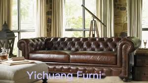 Canapés d'angle, 2 ou 3 places et plus encore. Chine Hyc Sf03 Canape En Cuir Au Design Moderne De Luxe Salon Chesterfield Canape Acheter Salle De Sejour Sur Fr Made In China Com