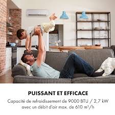 Klarstein Windwaker Eco Climatiseur Split 9000 Btu 2 7 Kw 610 M H Max A