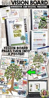 Middle School Upper Elementary High School All Subjects Growth Mindset Vision Board This Vision Board Goals Goal Setting Activities Goal Activities