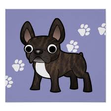 Brindle Black And Brown French Bulldog Cartoon French Bulldog Black Brindle Bicolor Poster Zazzle Com French Bulldog Puppy Black French Bulldog Brown French Bulldog Blue