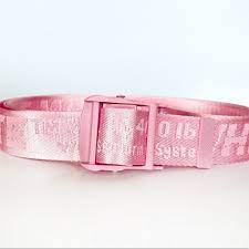 Off White Belt Pink Free Delivery Timekshotel Com